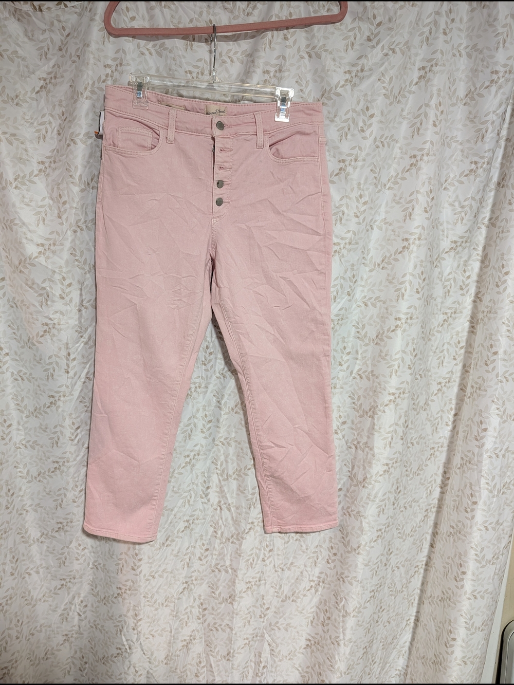 Universal Thread High-Rise Pink Button-Fly Jeans - Picture 1 of 2